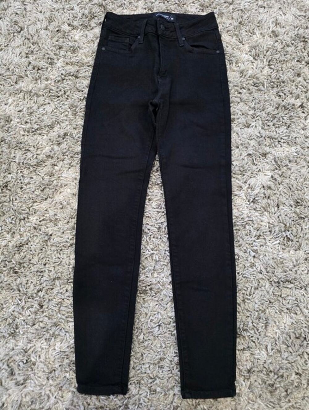 Just Black Denim High Rise Skinny Jeans Women's Black Size 26 Stretch